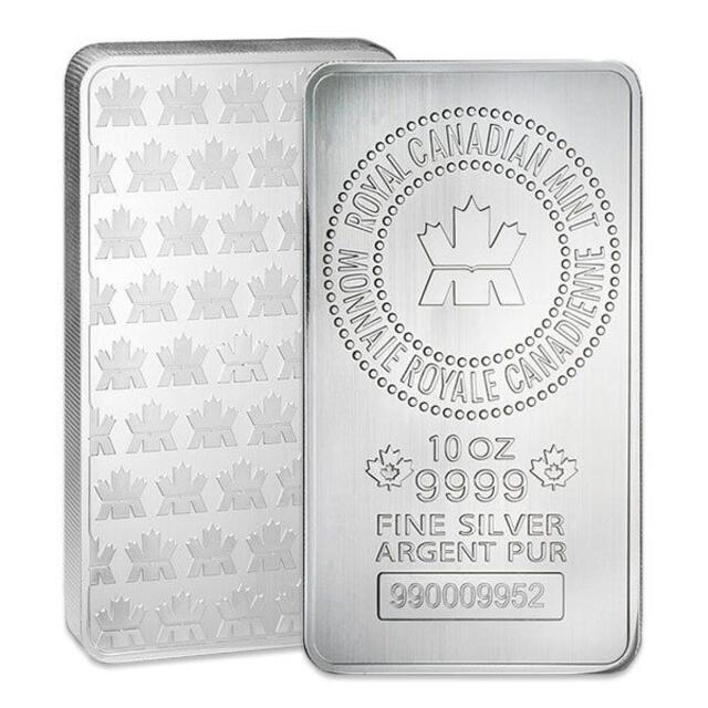 10oz　カナディアン　ロイヤル　10オンス　ミント　インゴット　純銀　311g