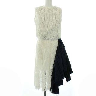 sacai - サカイ 17SS ワンピース ノースリーブ レース切替 プリーツ 1