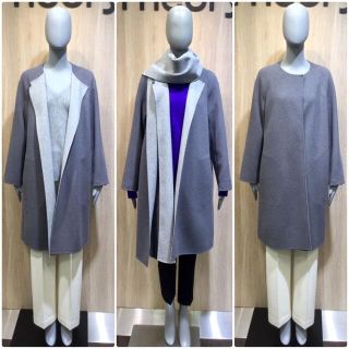 theory theory 20AW カシミヤ混ストール付コート