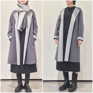 theory theory 20AW カシミヤ混ストール付コート