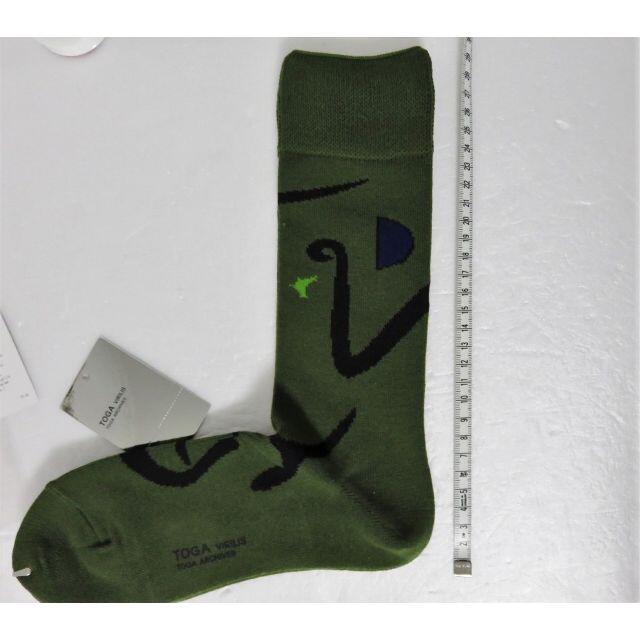 TOGA(トーガ)の新品 TOGA VIRILIS Motif socks メンズ カーキ 日本製  メンズのレッグウェア(ソックス)の商品写真