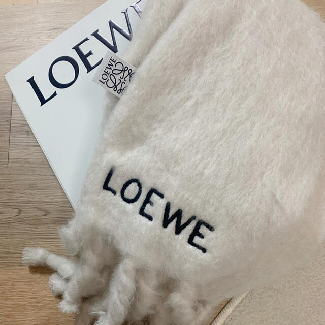 LOEWE - mi様 専用 正規品 ロエベ ロゴ モヘヤ マフラーの通販 by 週末