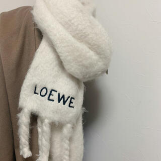 LOEWE - mi様 専用 正規品 ロエベ ロゴ モヘヤ マフラーの通販 by 週末