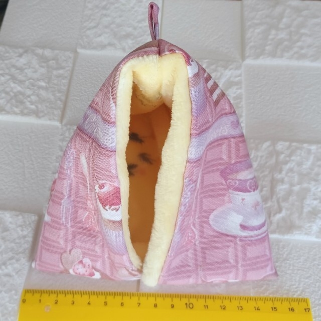 専用2個おまとめです　　　モモンガポーチ　テトラハウス　三角ポーチ　小動物 ハンドメイドのペット(おもちゃ/ペット小物)の商品写真