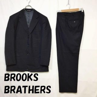 ブルックスブラザース(Brooks Brothers)のブルックス ブラザーズ スーツ セット ストライプ柄 ブラック サイズ40-34(セットアップ)