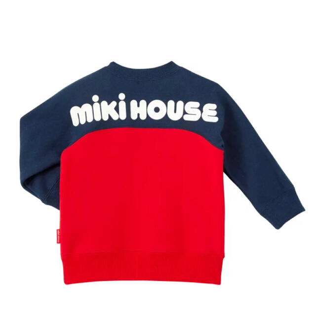 mikihouse(ミキハウス)の(新品)ミキハウス大人気バックロゴトレーナー120サイズ キッズ/ベビー/マタニティのキッズ服女の子用(90cm~)(Tシャツ/カットソー)の商品写真