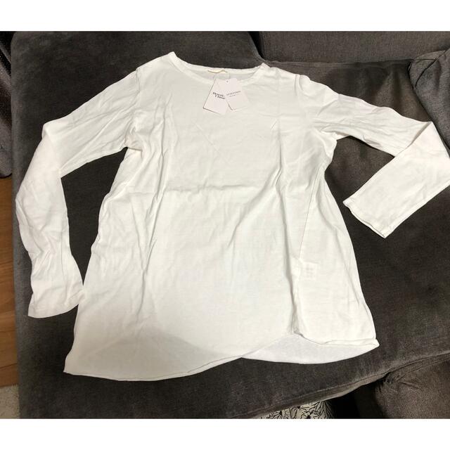 DEUXIEME CLASSE(ドゥーズィエムクラス)のドゥーズィエム　レイヤリングTシャツ　白 レディースのトップス(Tシャツ(長袖/七分))の商品写真