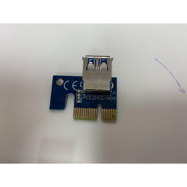 4点 新品 PCI-Eライザーカード (x1 to x16)マイニング用 スマホ/家電/カメラのPC/タブレット(PCパーツ)の商品写真