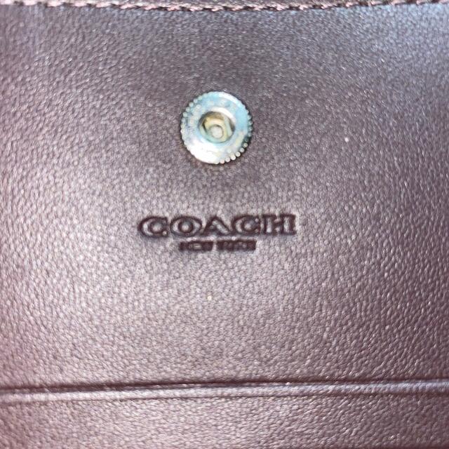 COACH(コーチ)のコーチ 折りたたみ本革財布 レディース【新品未使用保証書付】 レディースのファッション小物(財布)の商品写真