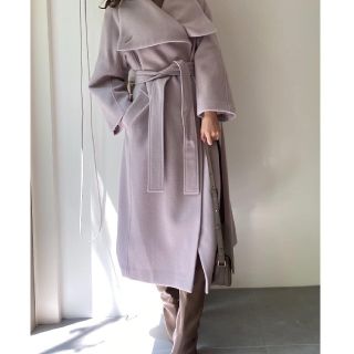 新品 タグ付き スナイデル ウールカシミヤビッグスタンドコート ピンク