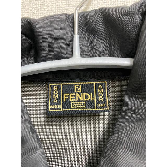 オールド FENDI フェンディ ズッカ柄 シースルー ナイロンジャケット