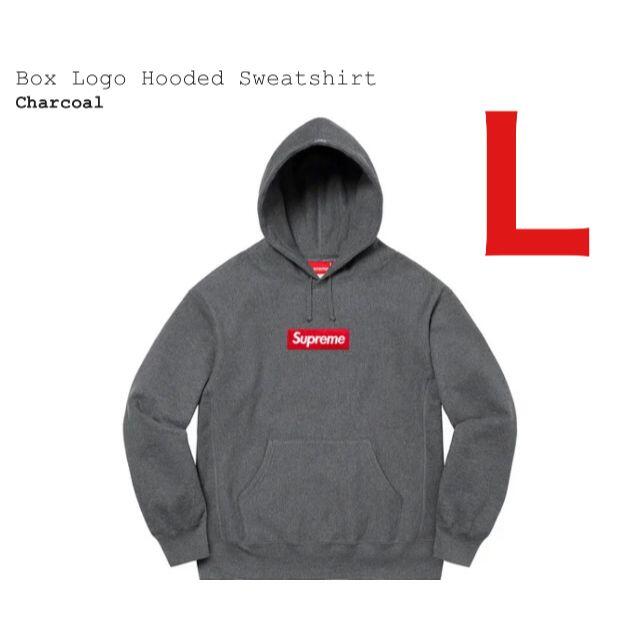 CharcoalサイズBox Logo Hooded Sweatshirt