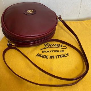 極 美品 GUCCI オールド グッチ サークル ショルダー バッグ 人気