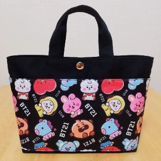 バッグインバッグ ハンドメイド【BT21黒】(バッグ)