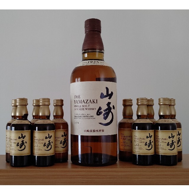 サントリー 山崎12年ミニボトル(50mL) 10本セットYAMAZAKI - ウイスキー