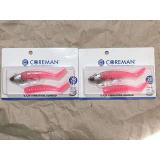 【新品未使用】コアマン　ワームVJ-28 バイブレーションジグヘッド　2個セット(ルアー用品)