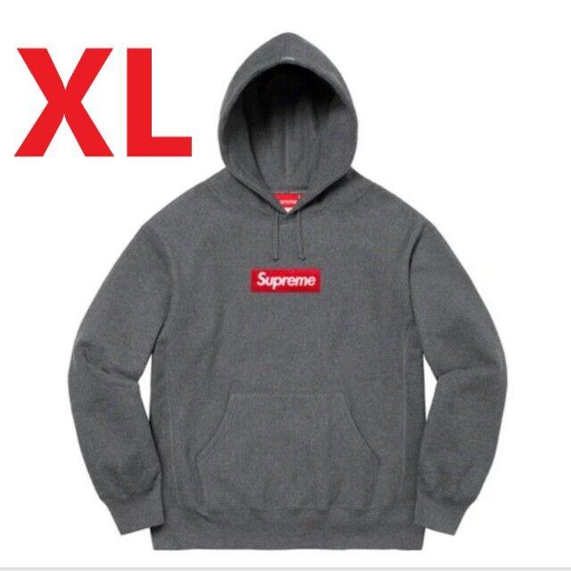 Supreme - supreme box logo hooded charcoal XL