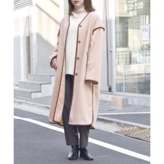 ダブルクローゼット(w closet)のw closet パイピングロングコート(ロングコート)