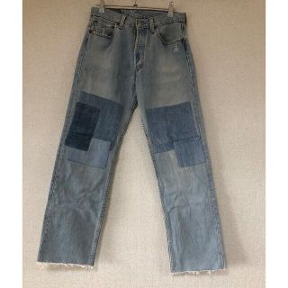 リーバイス(Levi's)のLevi's501 リメイク　パッチワークデニムパンツ(デニム/ジーンズ)