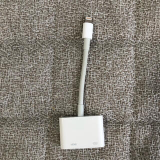 アップル(Apple)のHDMI 変換アダプター　apple純正(変圧器/アダプター)