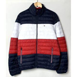 トミーヒルフィガー(TOMMY HILFIGER)のトミーヒルフィガー フラッグ 胸ロゴ プリマロフト 中綿 ジャケット トリコ L(ブルゾン)