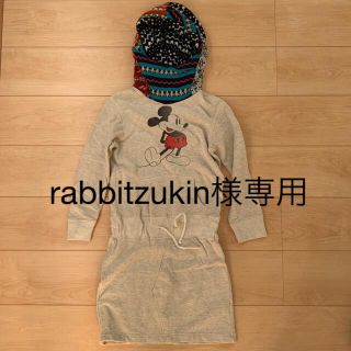 デニムダンガリー(DENIM DUNGAREE)のデニムアンドダンガリー  ミッキー　ワンピース(ワンピース)