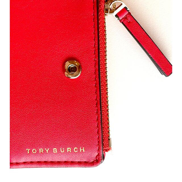 新品　タグ有　TORY BURCH トリーバーチ　ミニ財布　二つ折り 赤 レッド