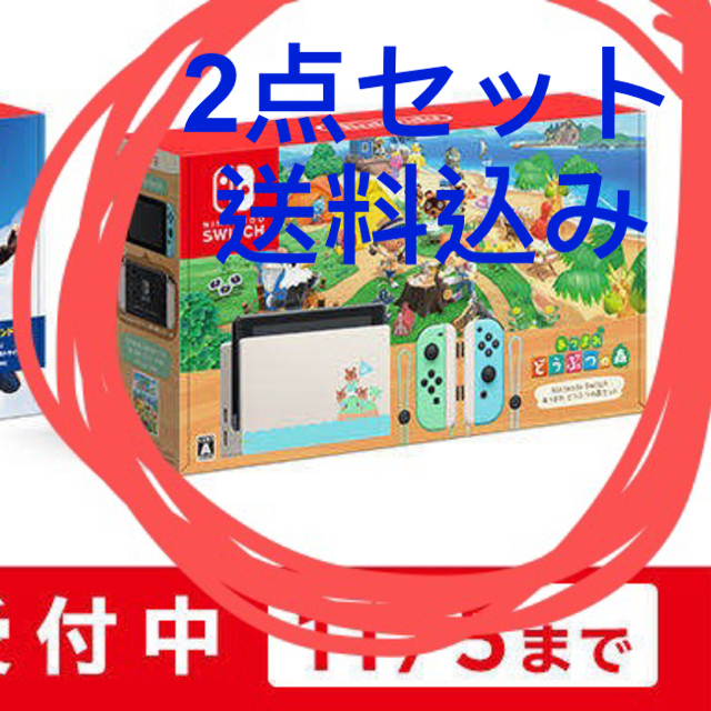 Nintendo Switch(ニンテンドースイッチ)のNintendoSwitch 本体 あつまれどうぶつの森セット エンタメ/ホビーのゲームソフト/ゲーム機本体(家庭用ゲーム機本体)の商品写真