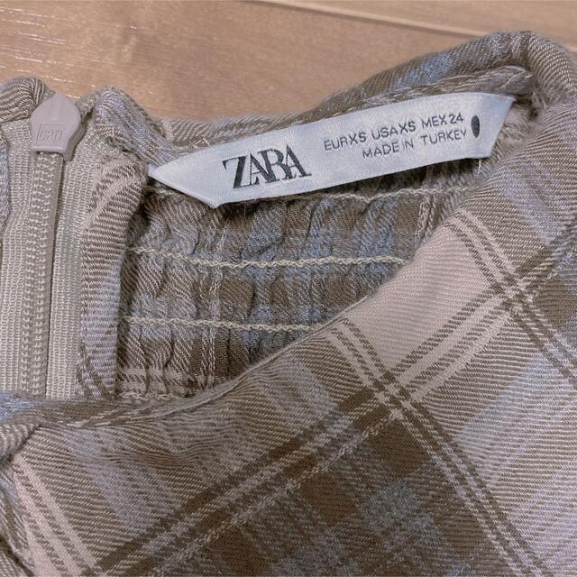 ZARA(ザラ)のZARA 襟付きチェック柄ブラウス レディースのトップス(シャツ/ブラウス(長袖/七分))の商品写真