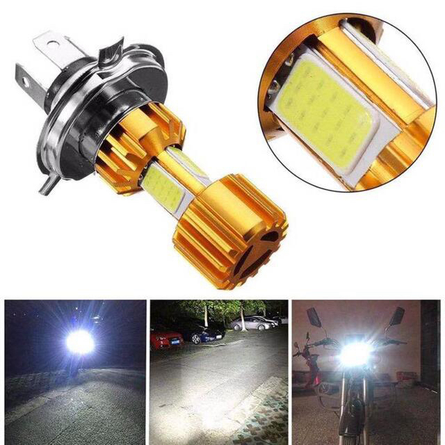 H4 18W LEDヘッドライト（オン・オフロード/スクーター/ネイキッド）×1 自動車/バイクの自動車(汎用パーツ)の商品写真