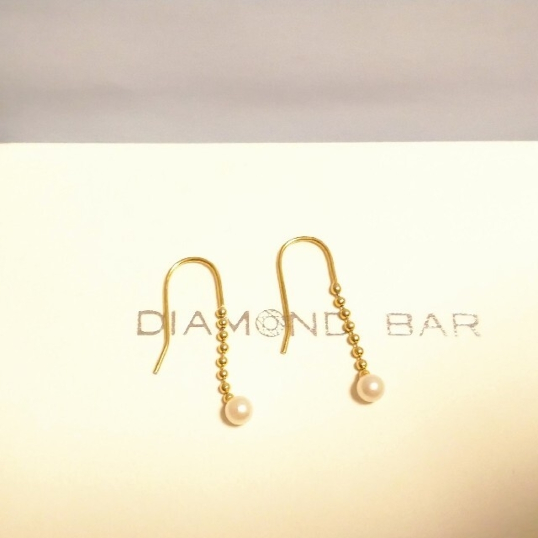 18K 天然パール フックピアス レディースのアクセサリー(ピアス)の商品写真