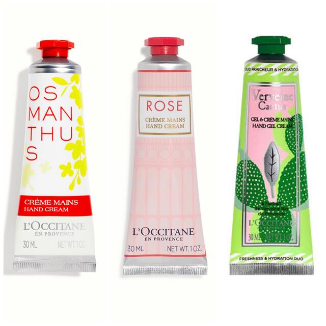 L'OCCITANE(ロクシタン)の【新品未使用】【大幅値下げ】人気ロクシタン ハンドクリーム 3本セット ギフト コスメ/美容のボディケア(ハンドクリーム)の商品写真