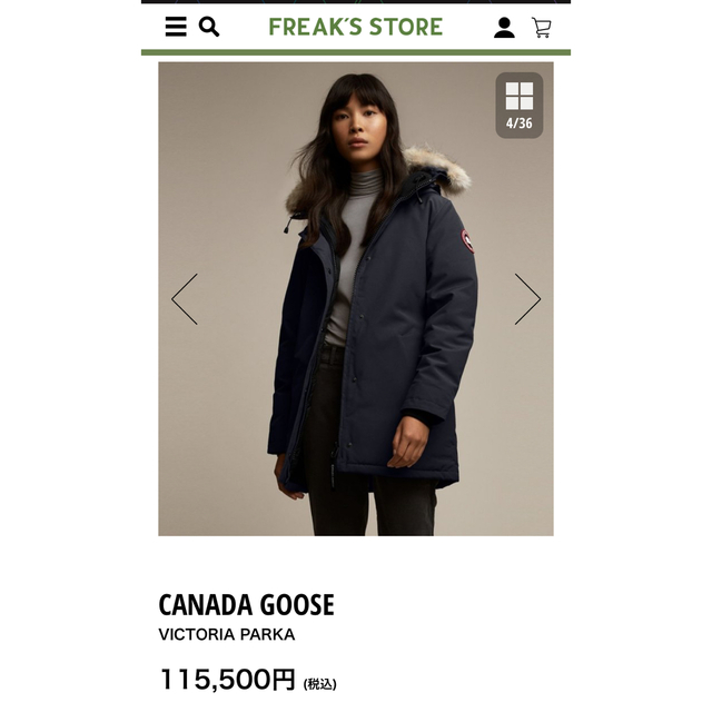 CANADA GOOSE - 値下げ！カナダグース ヴィクトリアパーカーネイビー