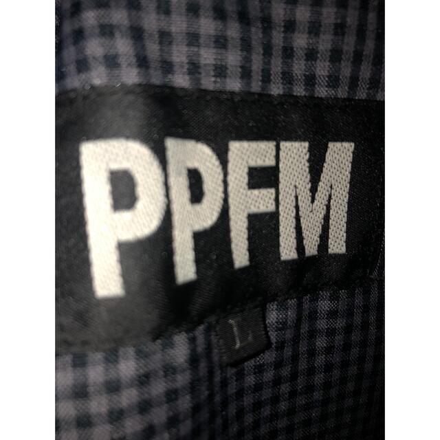 PPFM(ピーピーエフエム)のPPFM  メンズ　ブラックコート　L メンズのジャケット/アウター(ピーコート)の商品写真