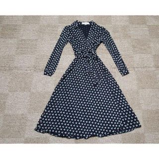 DVF(DIANE von FURSTENBERG) ドット マキシワンピース/ロング