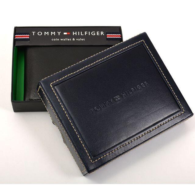 TOMMY HILFIGER(トミーヒルフィガー)の新品未使用 　TOMMY HILFIGER 　二つ折り財布小銭入れあり　正規品 メンズのファッション小物(折り財布)の商品写真