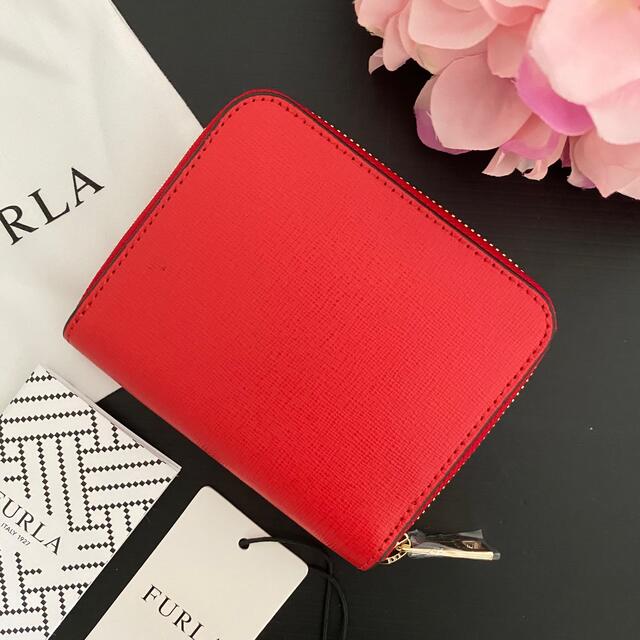 新品】FURLA フルラ☆折り財布 キスレッド 赤 - 財布