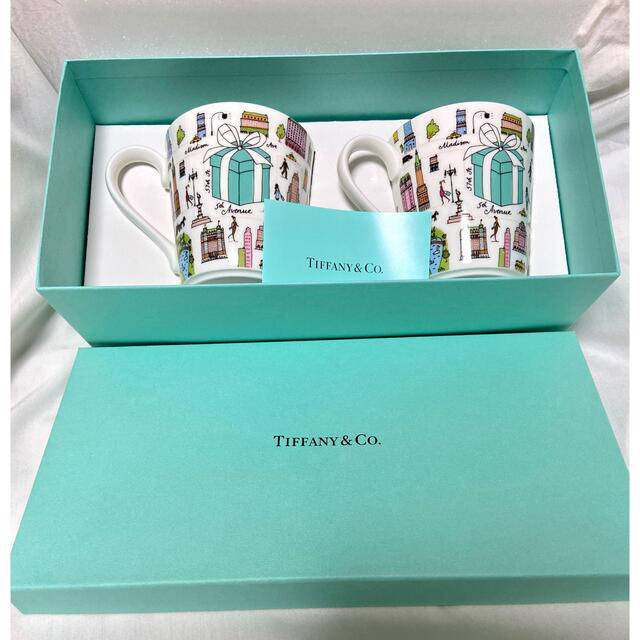 TIFFANY&Co. ティファニー 5th Avenue ペアマグカップ