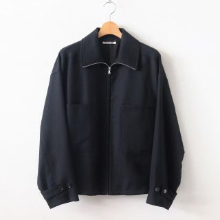 コモリ(COMOLI)のAURALEE / Wool Serge Zip Up Blouson(ブルゾン)