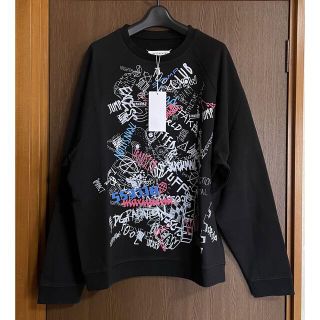 マルタンマルジェラ(Maison Martin Margiela)の44新品 メゾン マルジェラ グラフィティ スウェット シャツ メンズ ブラック(スウェット)