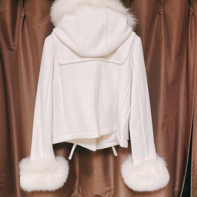 美品 WITHSUN カシミアリボンショートダッフルコート 【海外 正規品