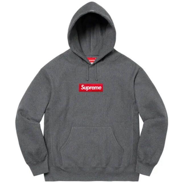 Supreme - Box Logo Hooded Sweatshirt Charcoal S