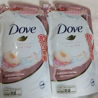 ユニリーバ(Unilever)のDoveピーチ&スイートピーボディウォッシュ400ml×2(ボディソープ/石鹸)