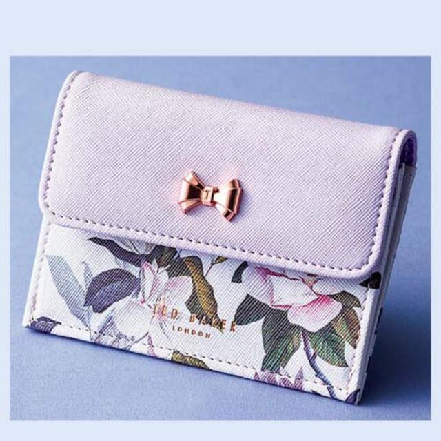 【美品】TED BAKER　財布　ミニ財布　コンパクト　折りたたみ　レザー　黒