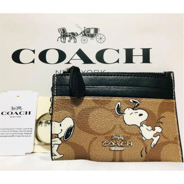 COACH(コーチ)の【☆値下げ中☆新品】パスケース COACH スヌーピー コラボ レディースのファッション小物(財布)の商品写真