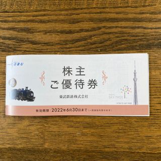 東武鉄道　株主優待券　有効期限　2022年6月30日まで(その他)