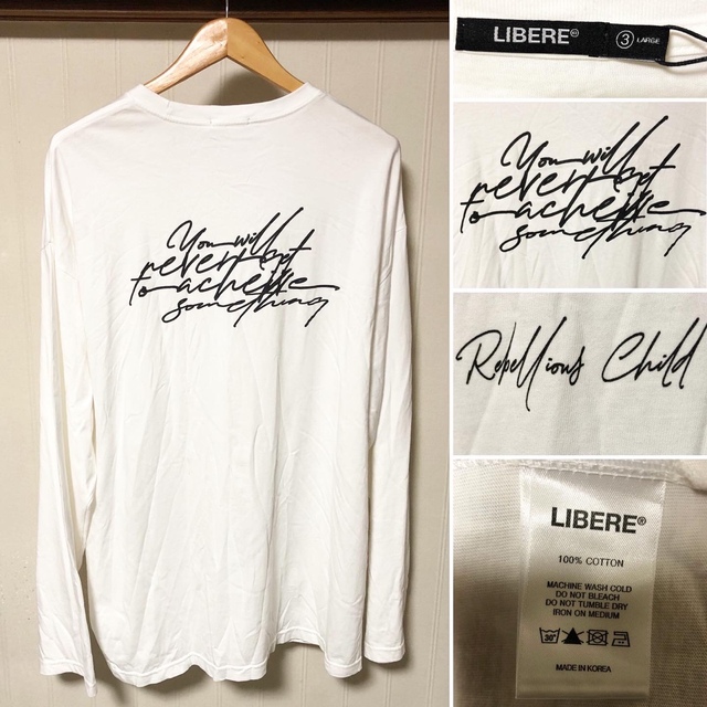 完売品❗️LIBERE リベーレ CURSIVE LONG SLEEVE ロンT