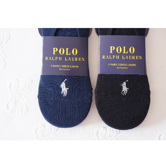 POLO RALPH LAUREN(ポロラルフローレン)のPOLO ラルフローレンのレディースのフットカバー3足✕2セット計6足【新品】 レディースのレッグウェア(ソックス)の商品写真