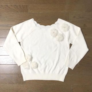 ミッシュマッシュ(MISCH MASCH)のミッシュマッシュ♡ファーフラワーニットトップス(ニット/セーター)