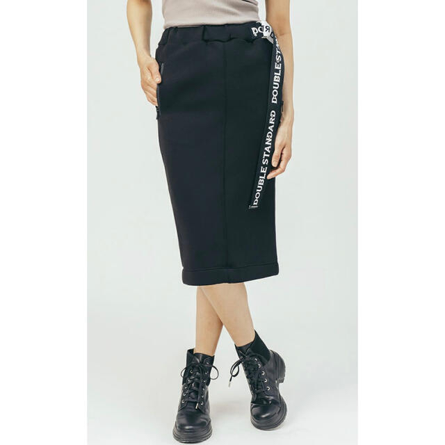 DOUBLE STANDARD CLOTHING(ダブルスタンダードクロージング)のダブスタ❣️完売❣️割引❣️ESSENTIALダンボールニットIラインスカート レディースのスカート(ひざ丈スカート)の商品写真